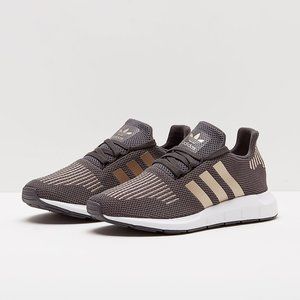 Adidas Gray Rose Gold Swift Run J Sneakers CQ2598 - Size 6.5